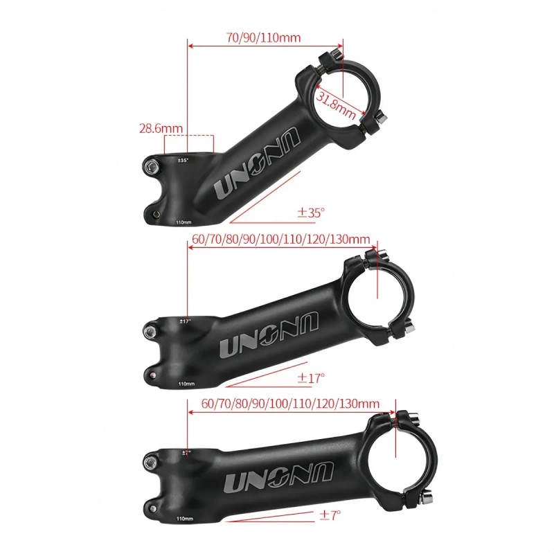 Uno Potencia Bicicleta Negro Mate Ultraligero 7 17 35 Grados