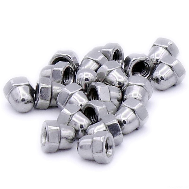 M4 (4mm) Dome Cap Nut - Stainless Steel (A2) (Pack