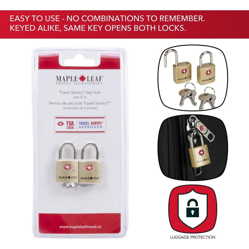 Maple Leaf Travel - 2 Pack of Two Travel Sentry