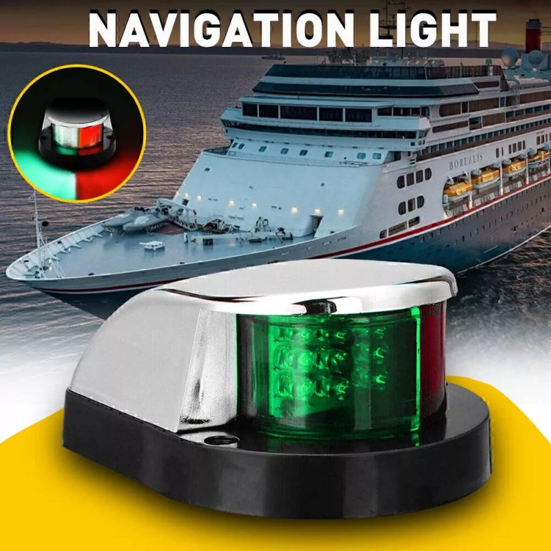 Gearzaar Boat Navigation Lights Red and Green LED Marine Navigation