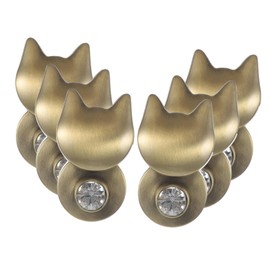 IWOWHERO Upgrade Your Bag 6pcs Zinc Alloy Cat Locks Stylish Decorative Locks for Purse Luggage Furniture