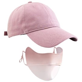1 Women Baseball Cap, 1 Piece Sun Protection Mask, Sun Hat for Women, Summer Hat for Women, Tennis Hat for Women, Adjustable Hat