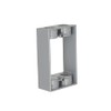 1-Gang Weatherproof Extension Adapter, Two 1/2 in. Threaded Outlets, Gray