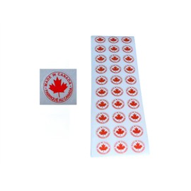300 Pcs 1 Inch Stickers Made in Canada, Fabriqué au Canada Labels for Crafts, Phone,Laptop, Water Bottle, Notebook & Party Decor,Waterproof & Durabl