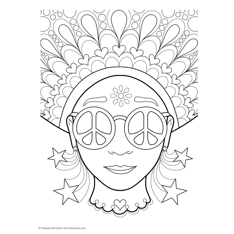Peace & Love Coloring Book