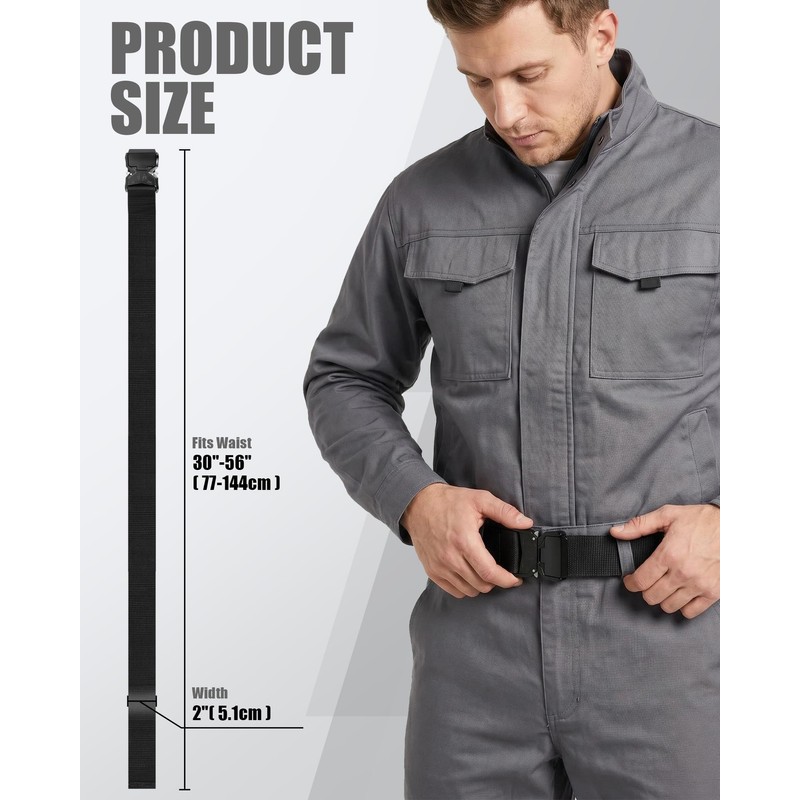 2 Inch Wide Tool Belt for Men with Quick Release
