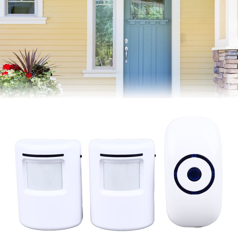 Infrared Sensor Door Bell with 2 Transmitter 1 Receiver Split