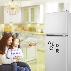 Firlar 124Pcs Magnetic Letters, Uppercase Alphabet ABC Magnets for Fridge Refrigerator, Foam Alphabet Letters Refrigerator Magnets Educational Tools for Spelling and Learning, Black