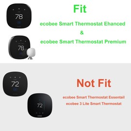 Wall Plate Cover Compatible with New 2022 Ecobee Smart Thermostat Premium & 2022 Ecobee Smart Thermostat Enhanced, Programmable WiFi Thermostat Accessory, Grey