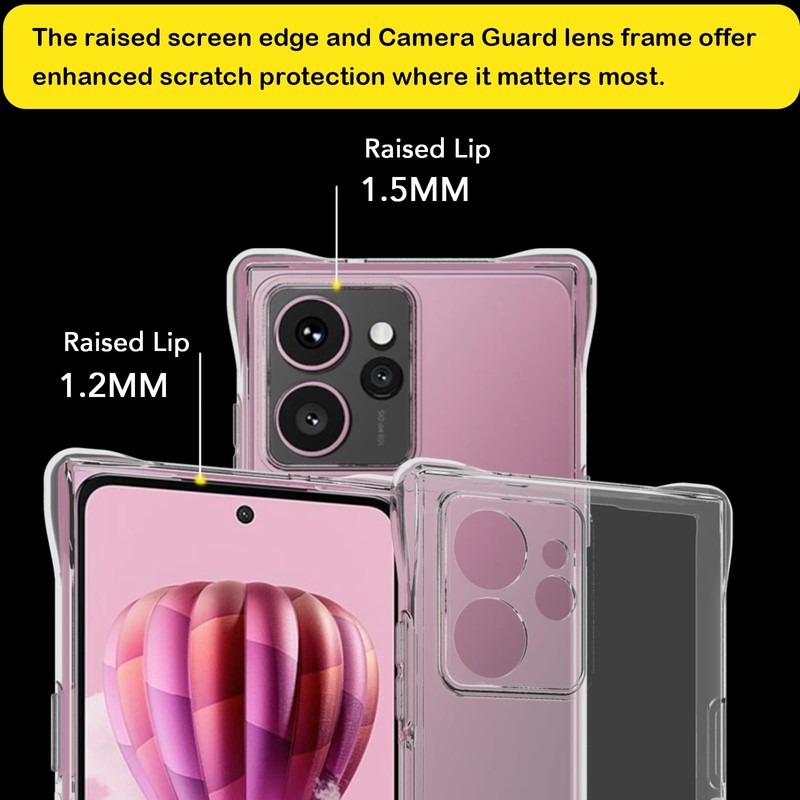 USTIYA Case for HMD Skyline Clear TPU Four Corners Military-Grade