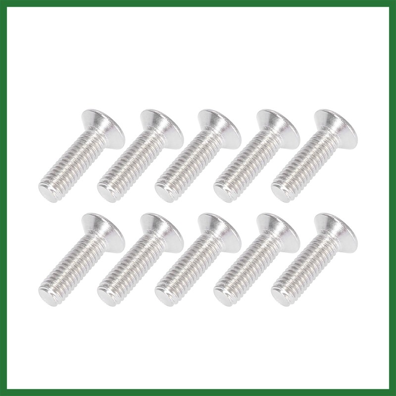 Motoforti 30pcs Car Bumper Mudguard Washer Bolts M6x1.0 Aluminum Alloy