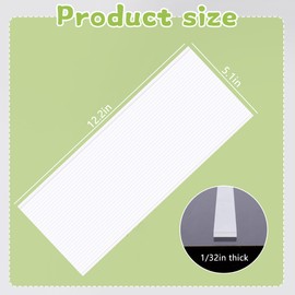 codree 2 Sheet/60Pcs Non Slip Silicone Grips for Quilt Templates- 12.2" x 5.1" Adhesive Ruler Grips Stickers- Anti Slip Quilting Strips for Quilting Rulers Sewing Rulers