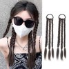 2Pcs Braided Ponytail Extensions with Hair Ties Soft Synthetic Hair
