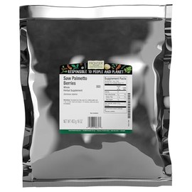 Frontier Co-op Saw Palmetto Berries, 1lb Bulk Bag - Whole, Wildcrafted Berries - Rich in Fatty Acids - Ideal for Saw Palmetto Tea and Healthy Recipes
