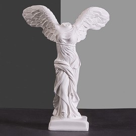 Yahu Lando Winged Victory of Samothrace Statue,Statue for Roman Home Decor,Victoria Figurine Ancient,Greek Mythology Decorfor Bedroom/Living Room/Office 5.1"