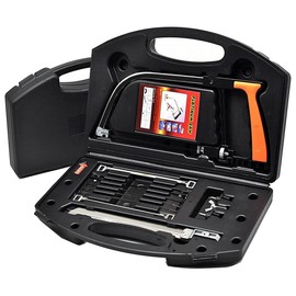 AIMALL Multi-Purpose Magic Hand Saw Kit, 12-PC Set, Mini Woodworking Saw with Seven Blades, Hacksaw, and Tile Saw, Ideal for DIY Projects and Crafts