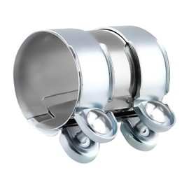 Exhaust Clamp Pipe Connector, 55mm, Stainless Steel
