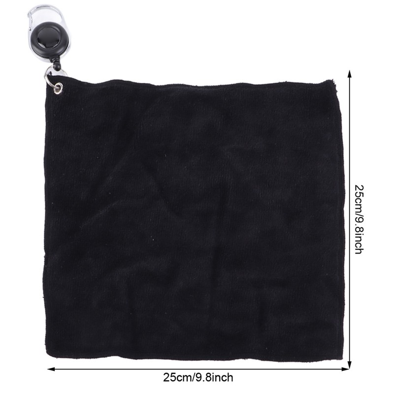 1 Pcs Double‑sided Plush Cotton Golf Club Cleaning Towel Cloth