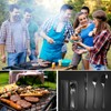 Portable Utensils Set with Case, 4pcs Stainless Steel Reusable Silverware