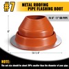 VIVIDA #7 Metal Roofing Pipe Flashing, Pipe Flashing Boot for