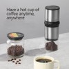 Portable Coffee Grinder,USB Rechargeable Coffee Maker,Electric Stainless Steel Burr Burr