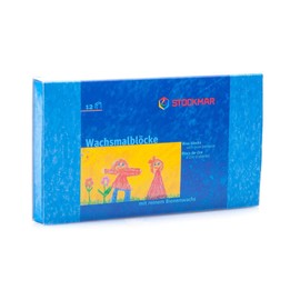 STOCKMAR Beeswax Pencils, Set of 12 Blocks in Cardboard by