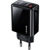 P4Y US-CC133 T40 Mains Charger 1xUSB-C+1xUSB with LED Display Quick