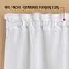 Collections Etc Elegant Lace Border Trim & Solid-Color Window Curtain