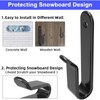 hangers surfboard, 2 snowboard rack hangers, skateboard wall mounted, snowboard