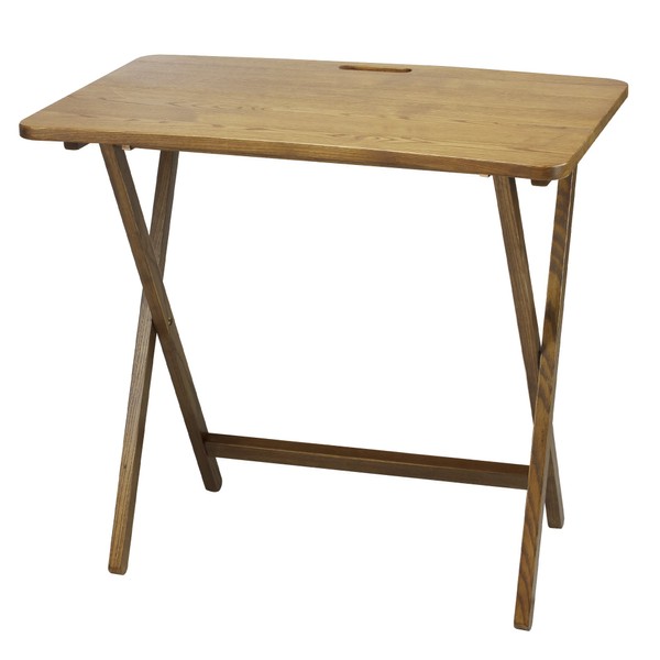 American Trails Presto Products Company Arizona Folding Table with Solid Red Oak,Warm Brown