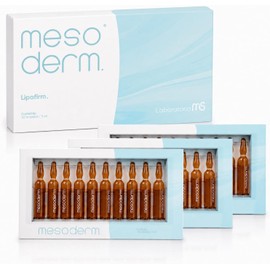 Lipofirm Mesoterapia Cosmética Reafirmante Profesional Centella Asiática, Cafeína, Silicio Orgánico, Betaglucano y Prolina 60 Ampolleta 5 ml