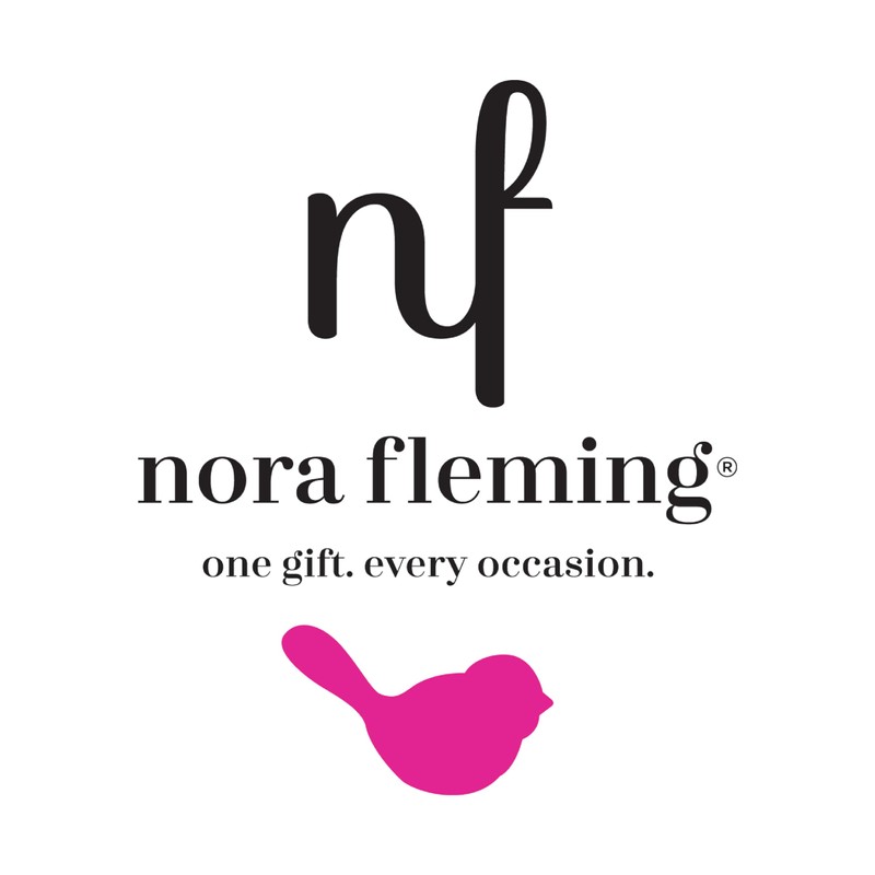 Nora Fleming pinstripes napkin and candy holder