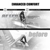 NICECNC Black Passenger Foot Peg Relocation Brackets Aluminum Compatible with