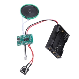 Generic Programmable Sound Recorder Module, 4 Minutes Recordable Sound Chip, Music Voice Recording Player Board with Speaker, for DIY Birthday Present Card