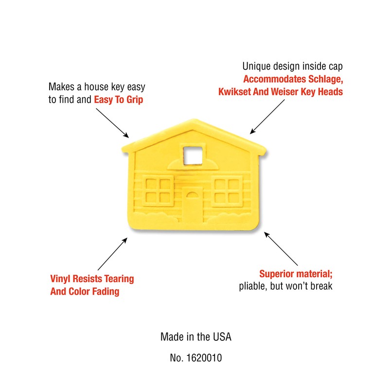 Lucky Line House Key Caps for mens, Pack of 10,