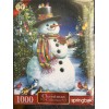 SPRINGBOK FEATHERED FRIENDS 1000 PC PUZZLE SNOWMAN IN HAT SCARF