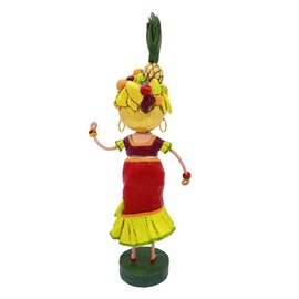 ESC by Artist Lori Mitchell Summer Chiquita Fruit Hat Girl, 14482, 8.5" Tall, Multicolor