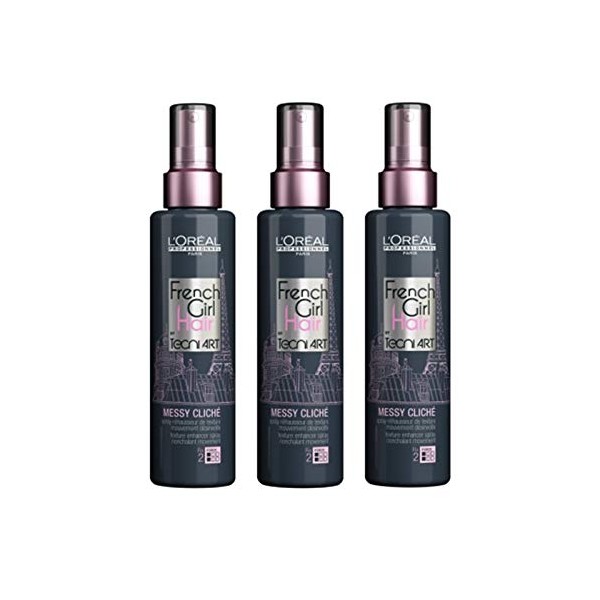 Loreal Pack of 3 Loreal Tecni.Art Messy Cliche 150 ml