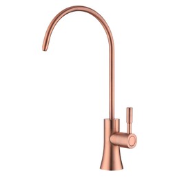 EKRTE Copper Drinking Water Purifier Faucet, Rose Gold Kitchen Bar Sink Drinking Water Purifier Faucet, Commercial Water Filtration Faucet for Under Sink Water Filter System,Brass RO Faucet in Copper