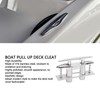 Boat Cleat Flat Top,316 Stainless Steel Boat Dock Cleats,Rope Cleat,Pull
