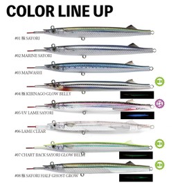 Little Jack Sayoris 135 Sinking Pencil Lure with BKK Treble Hooks 135mm (#6 Lame Clear, 23g)