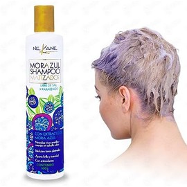 Shampoo Matizador Sin Sal Neutralizador Mora Azul Ne kane 300gr by Gaero Shop  Mantenimiento para Cabello Rubio, Decolorado y Platinado  Brillo y