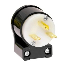 Webber Electronics NEMA 6-15P Replacement Plug Right Angle 15A / 220V Easy Assembly - Durable Nylon Construction - WB615RAP - 8 Configurations