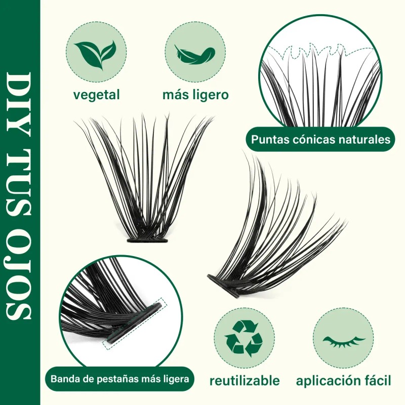 Kit Pestañas Mink Sintético Keyyou Ky-rrkit-30d+40d