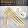 5-Piece Brass Punch Set, Removing Repair Tool, 1/4", 3/8", 1/2",