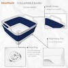 Collapsible Wash Basin 9L, Foldable Dish Tub with Drain Plug,