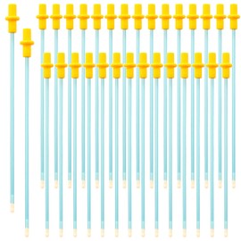 ROPUKEY 50 Pcs Artificial Insemination Dog Breeding Rods, Disposable Animals Breeding Tube, for Dog, Goat, Cat, Sheep, Breeding Supplies (Small 7.87 Inch)