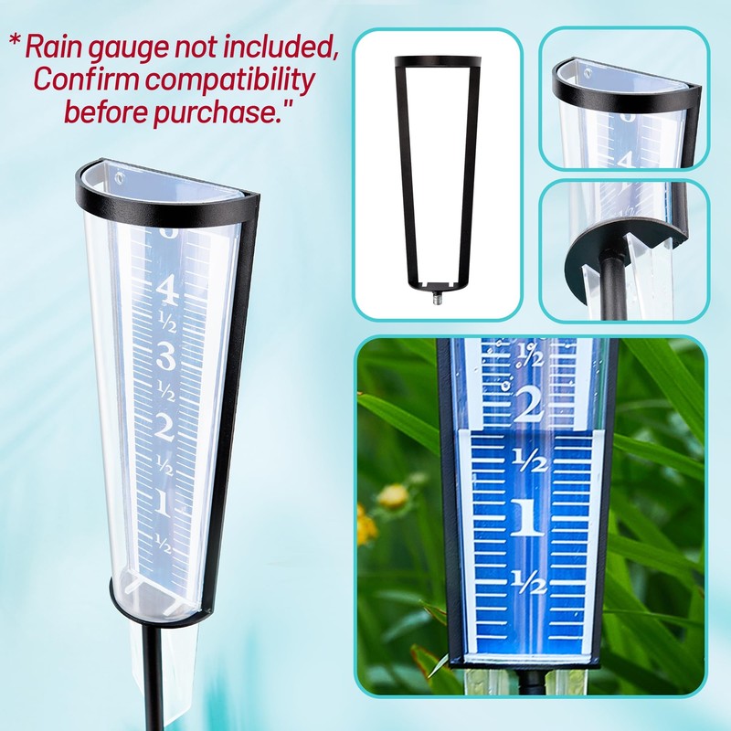 Outdoor Rain Gauge Stand for AcuRite 00850A3, Freestanding Mount for