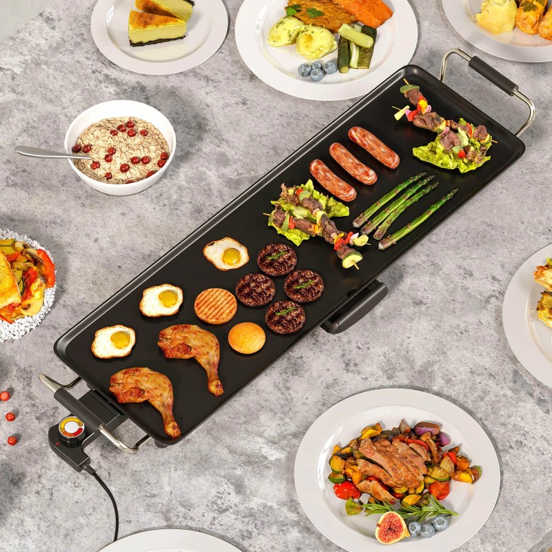 Costway 27" Large Electric Griddle w/ Adjustable Temperature Thermostats and