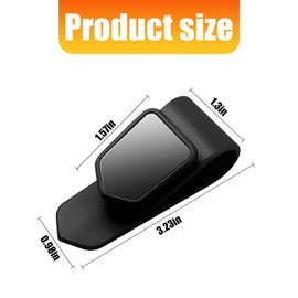 HZEL Sunglasses Holders for Car Sun Visor, 2PCS Vehicle Glasses Hanger Clip, Automotive Interior Eyeglass Ticket Card Clamp Organizer Accessories, Universal for SUV, Sedan, Truck(Black)